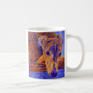 Brindle vinthundmugg - "överdängare ", kaffemugg