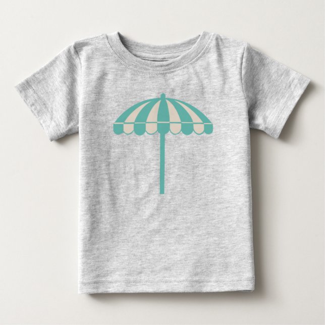 Brine Beach Club Paraplyskjorta T Shirt (Framsida)