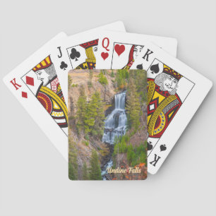 Brine Falls Lava Bäck Yellowstone nationalpark Casinokort