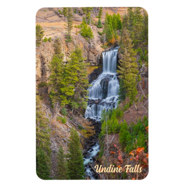 Brine Falls Lava Bäck Yellowstone nationalpark Magnet (Vertikal)