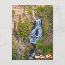 Brine Falls Lava Bäck Yellowstone nationalpark Vykort
