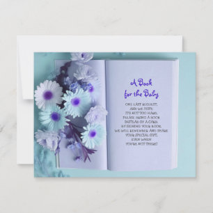 BRING A BOK Blue Rosa Pojke Shower Inbjudningar