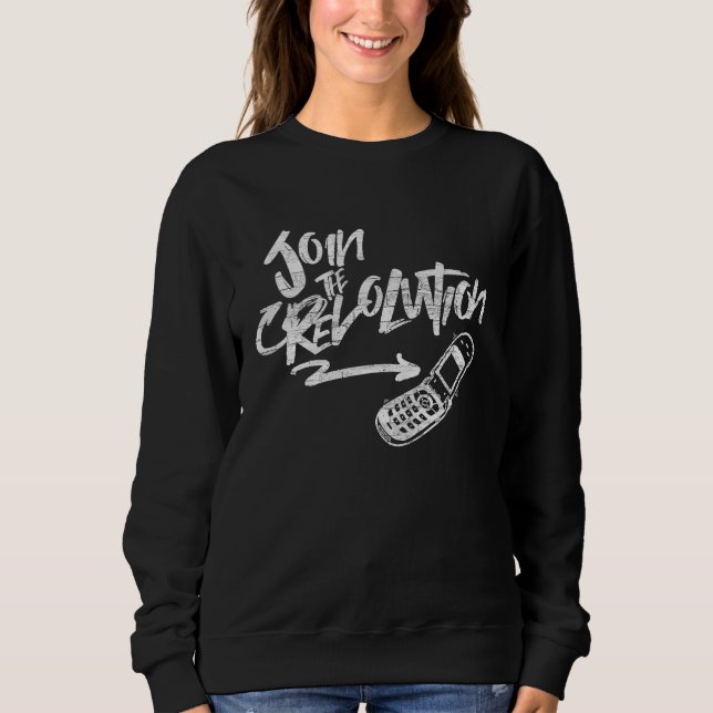 Bring Back The Flip Phone Join The Revolution T Shirt (Framsida)