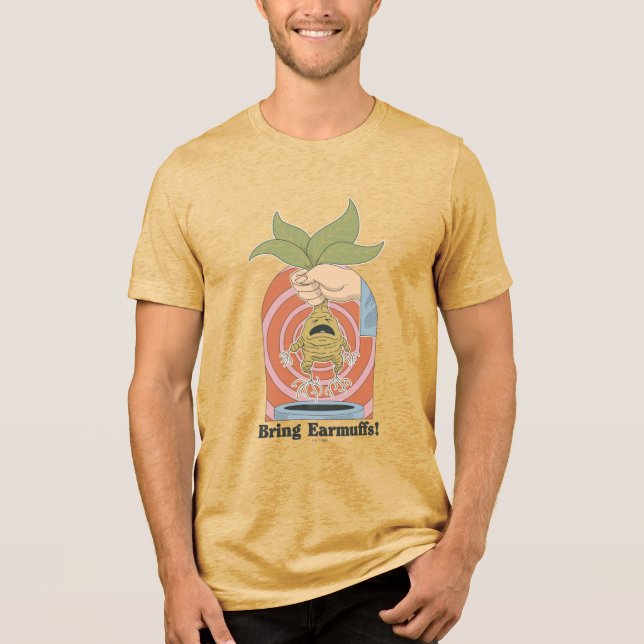 "Bring Earmuffs!" Screaming Mandrake Graphic T Shirt (Framsida)