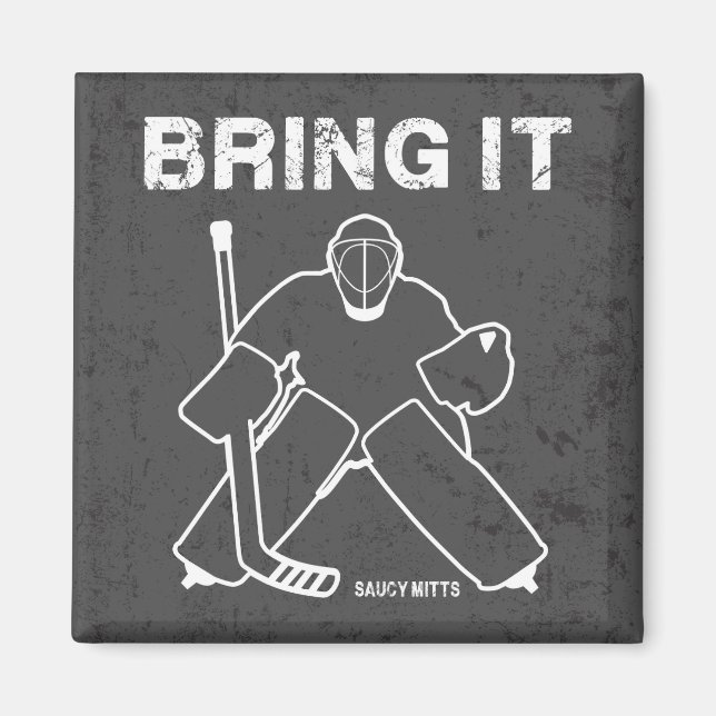 Bring It Hockey Målvakt Magnet (Framsidan)