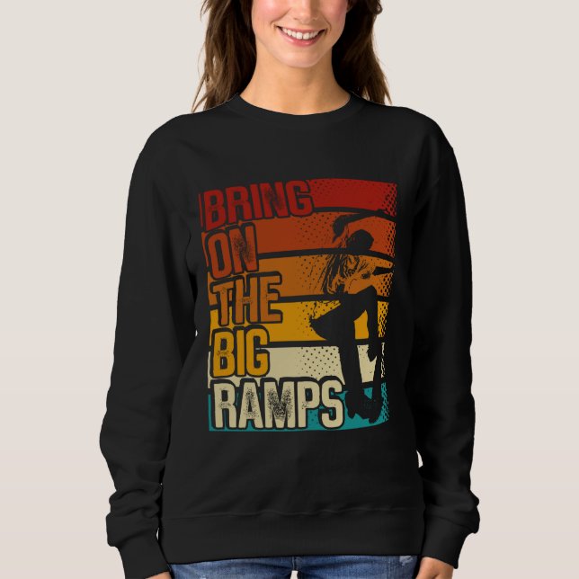Bring On The Big Ramps Backprint Skateboarding Ska T Shirt (Framsida)