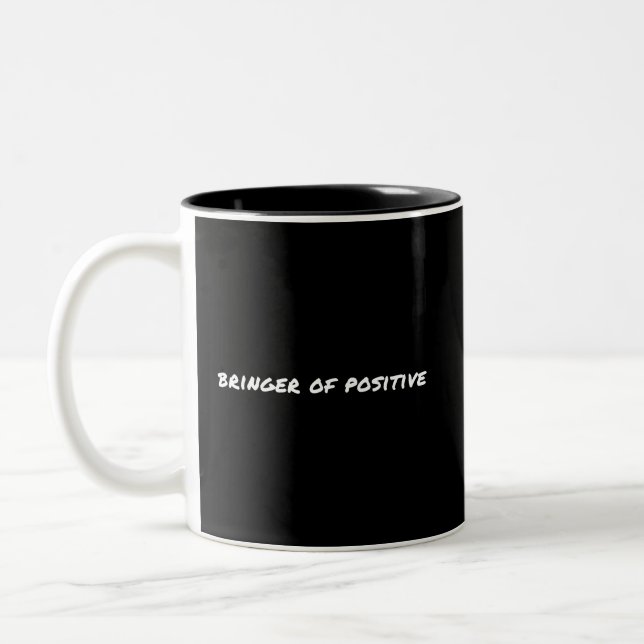 Bringer of Positive Motivational Två-Tonad Mugg (Vänster)