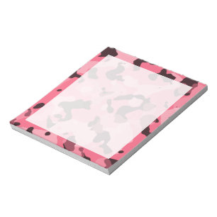 Brink Rosa Camo; Camouflage Anteckningsblock