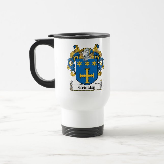 Brinkley familjvapensköld resemugg (Vänster)