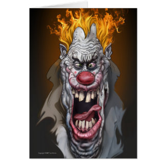 brinna clown hälsningskort