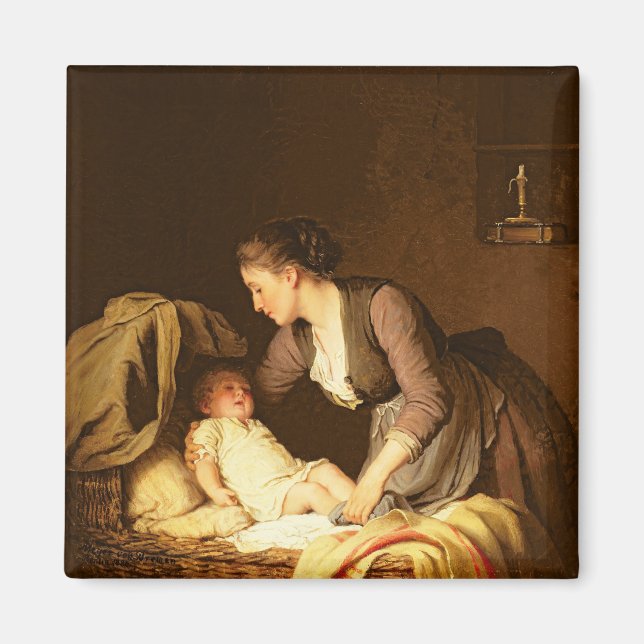 Brinnande Baby, 1880 Magnet (Framsidan)