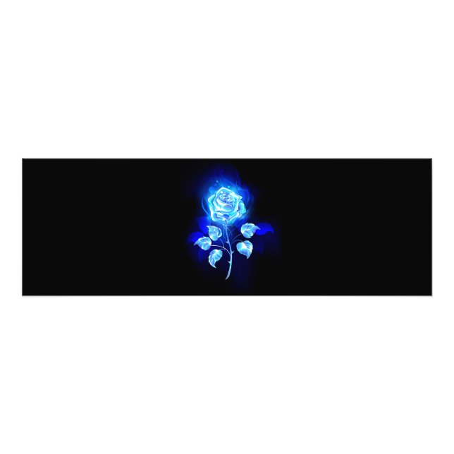 Brinnande blå Ro Fototryck (Framsidan)