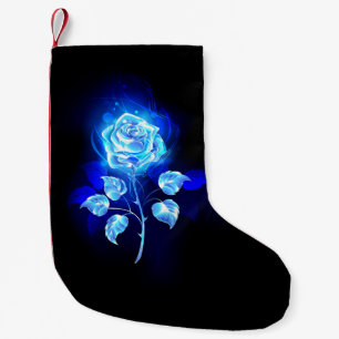 Brinnande blå Ro Liten Julstrumpa