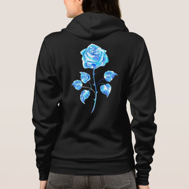 Brinnande blå Ro T Shirt (Baksida)