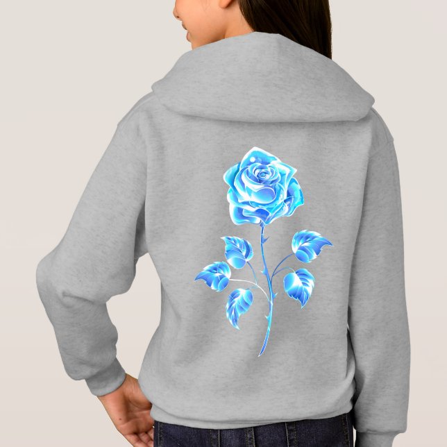 Brinnande blå Ro T Shirt (Baksida)