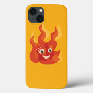 Brinnande brandbrand Lycklig Tecknade figurer