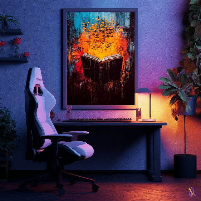 Brinnande Contemporary Expressionist Art Poster (Skapare uppladdad)