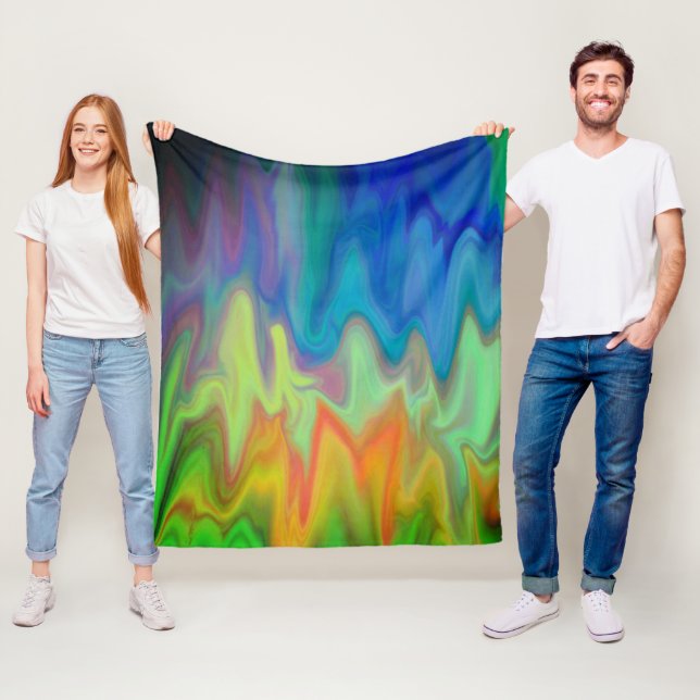 Brinnande Färger Fleecefilt (På plats)