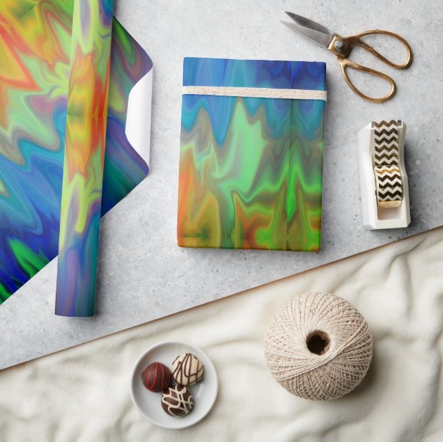 Brinnande Färger Presentpapper (Hantverk)