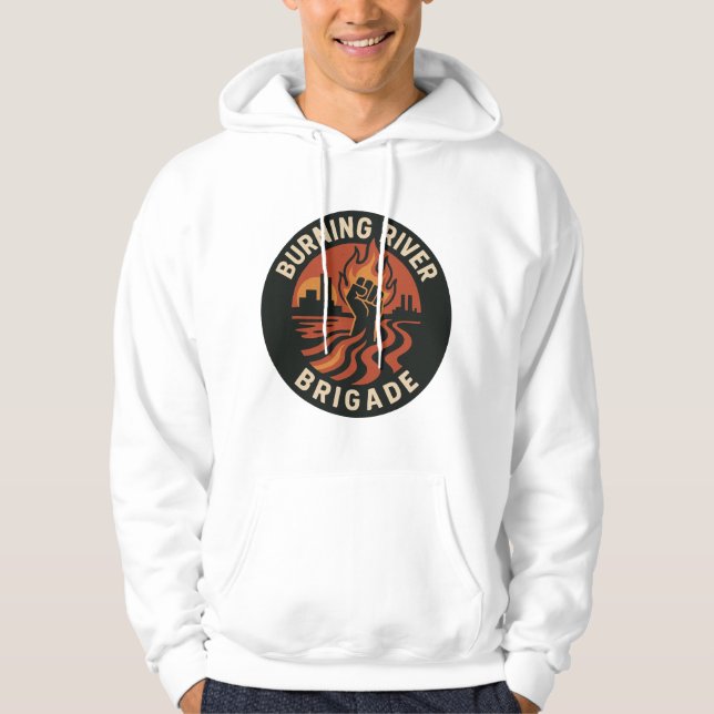 Brinnande flodbrigadens hoodie (Framsida)