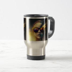 Brinnande glasögon Travel/Commuter Mugg, 15 oz Resemugg