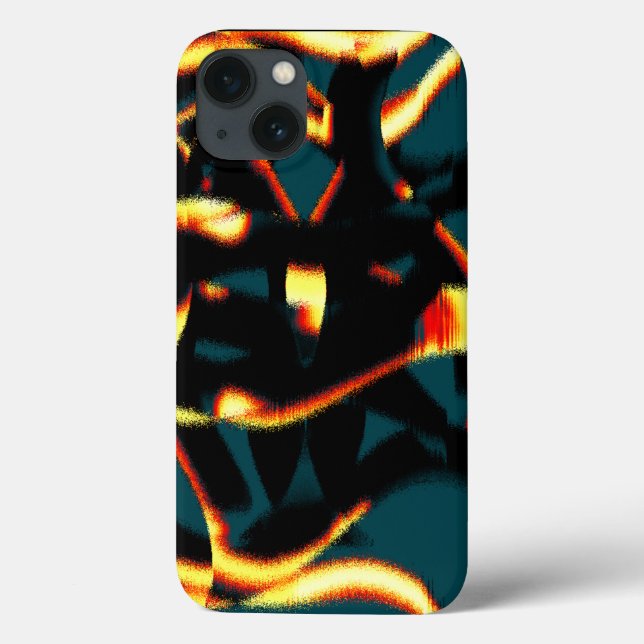 Brinnande gult - rött utseende, bristfällig spray (Baksida)