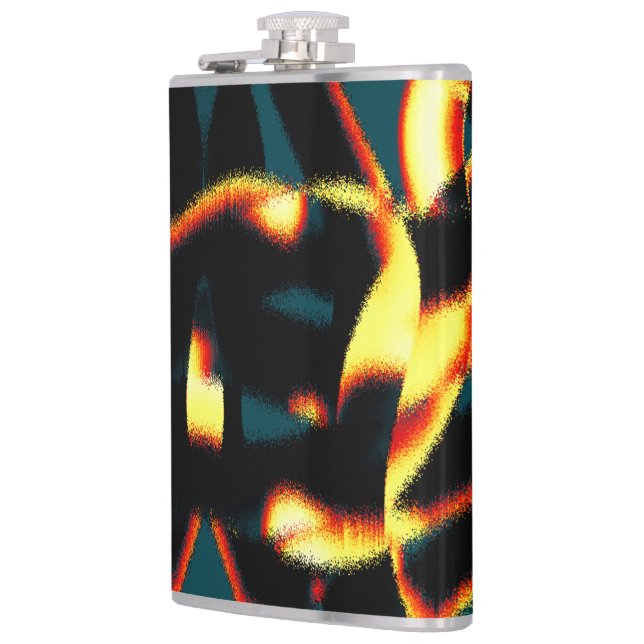 Brinnande gult - rött utseende, bristfällig spray fickplunta (Vänster)