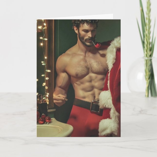 BRINNANDE HET JUL KORT (Framsida)