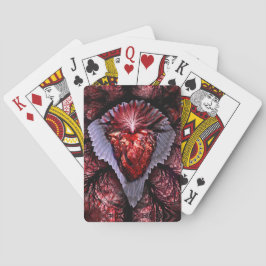 Brinnande hjärta casinokort