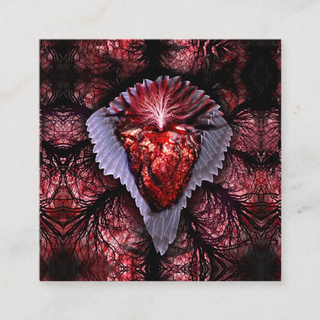 Brinnande hjärta lojalitetskort (Framsida)