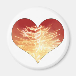 brinnande hjärta magnet