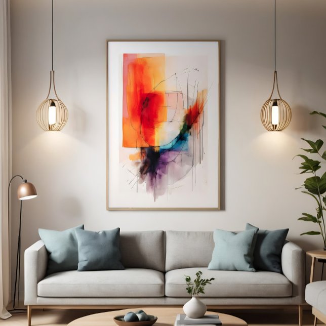 Brinnande horisonter canvastryck (Skapare uppladdad)