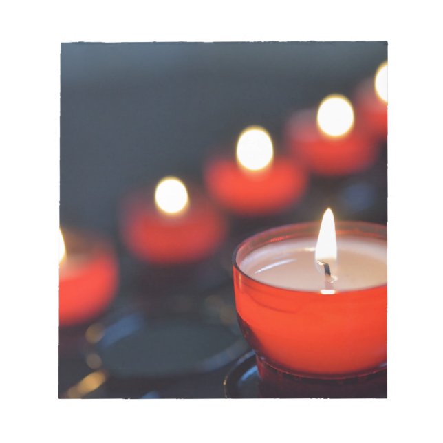 Brinnande kyrkljus anteckningsblock (Framsida)