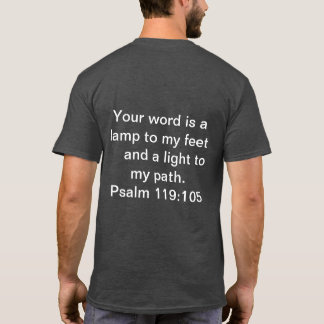 Brinnande lätt psalm 119 t shirt