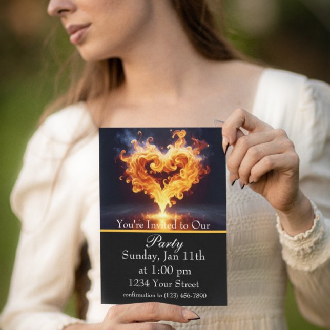 Brinnande ljust: Fira vår eldpåskfest! Inbjudningar (Skapare uppladdad)