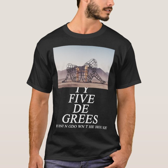 Brinnande man, inre fotografi Classic T-Shi T Shirt (Framsida)