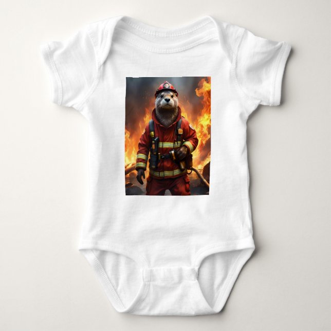 **"Brinnande mod: Utterbrandmannen"** T Shirt (Framsida)