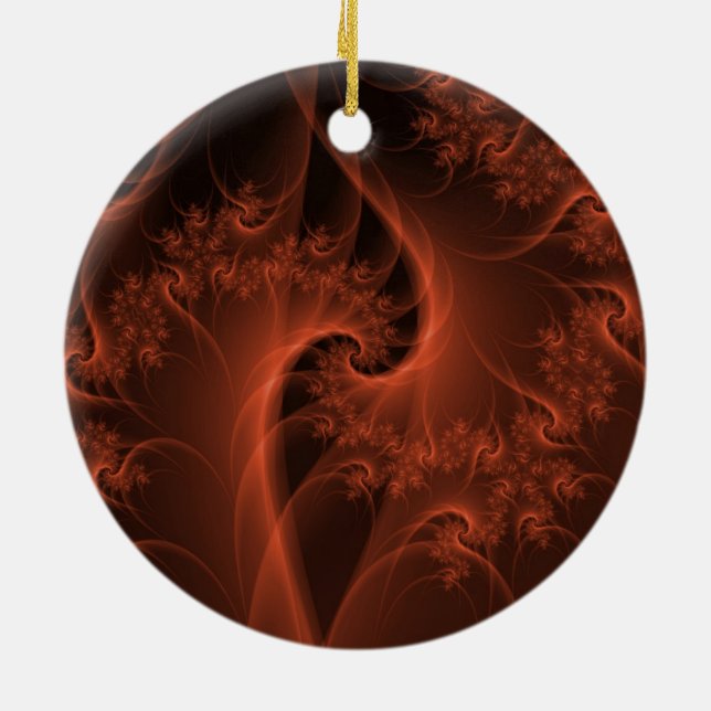 Brinnande Orange Twist Ornament (Baksidan)