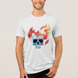 Brinnande skalle t shirt
