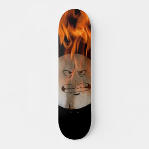 Brinnande Skateboard Ansikte