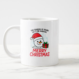 Brinnande Snömannen Jumbo Jul Extra Högtidspresent Mugg