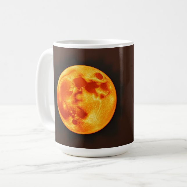 Brinnande sol kaffemugg (Framsida vänster)