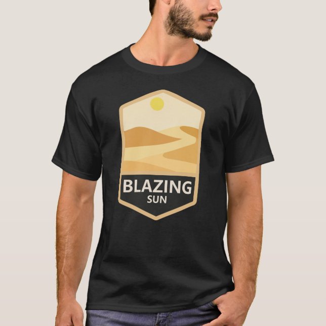 Brinnande sol t shirt (Framsida)