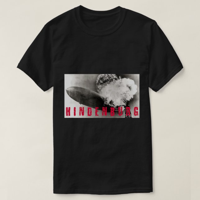 Brinnande T-Shirt-haveri i Hindenburg T Shirt (Design framsida)