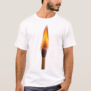 Brinnande Tändsticka Flamma Konst – Eld Gnista Mör T Shirt