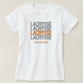 Brinnen Orange Distress Lacrosse Ord T Shirt