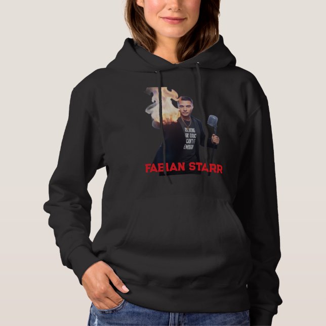 Brinner i din beröring Svart T-Shirt - Fabian Star (Framsida)