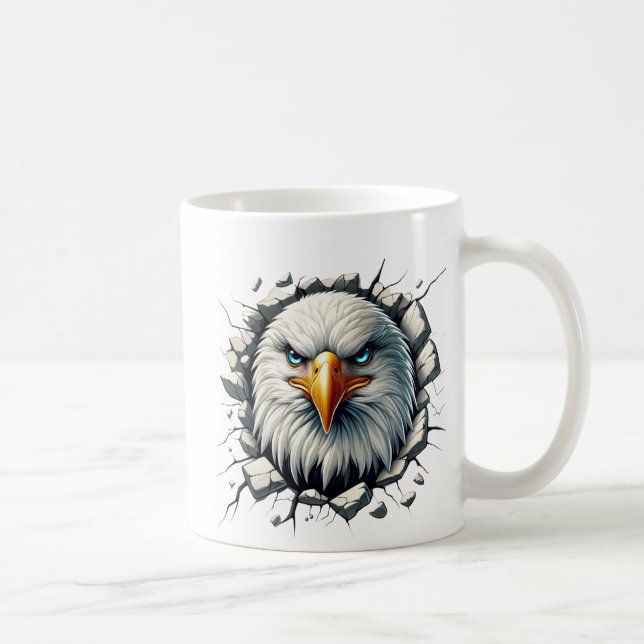 Brinner Örn genom muren Kaffemugg (Höger)
