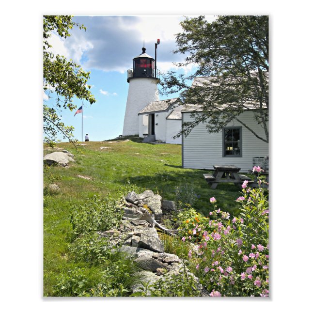 Brinnet öfyr, Maine Photo Print Fototryck (Framsidan)