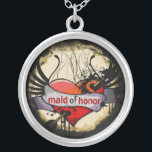 Brinnpark för maid of honor Necklace Grunge Brent  Silverpläterat Halsband<br><div class="desc">Behåll Necklaces Välj antingen Silver Plattat Guld Avsluta eller Sterling silver Unik Personlig Anpassningsbar !st Bröllopsfest för julklapp av Bröllop Keepsakt Necklaces - om du vill ändra bakgrund färg - klicka på anpassa - klicka på redigera - välj sista verktyg i rullgardinsmenyn och välj från ett av de färger som...</div>